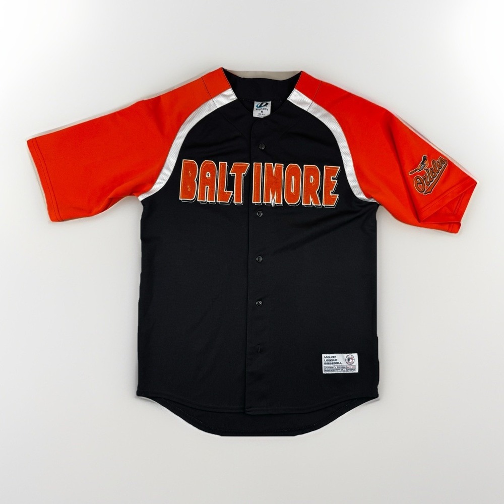 Baltimore Orioles Jersey‎ Mens M Orange Black MLB Baseball Shirt Dynasty Series